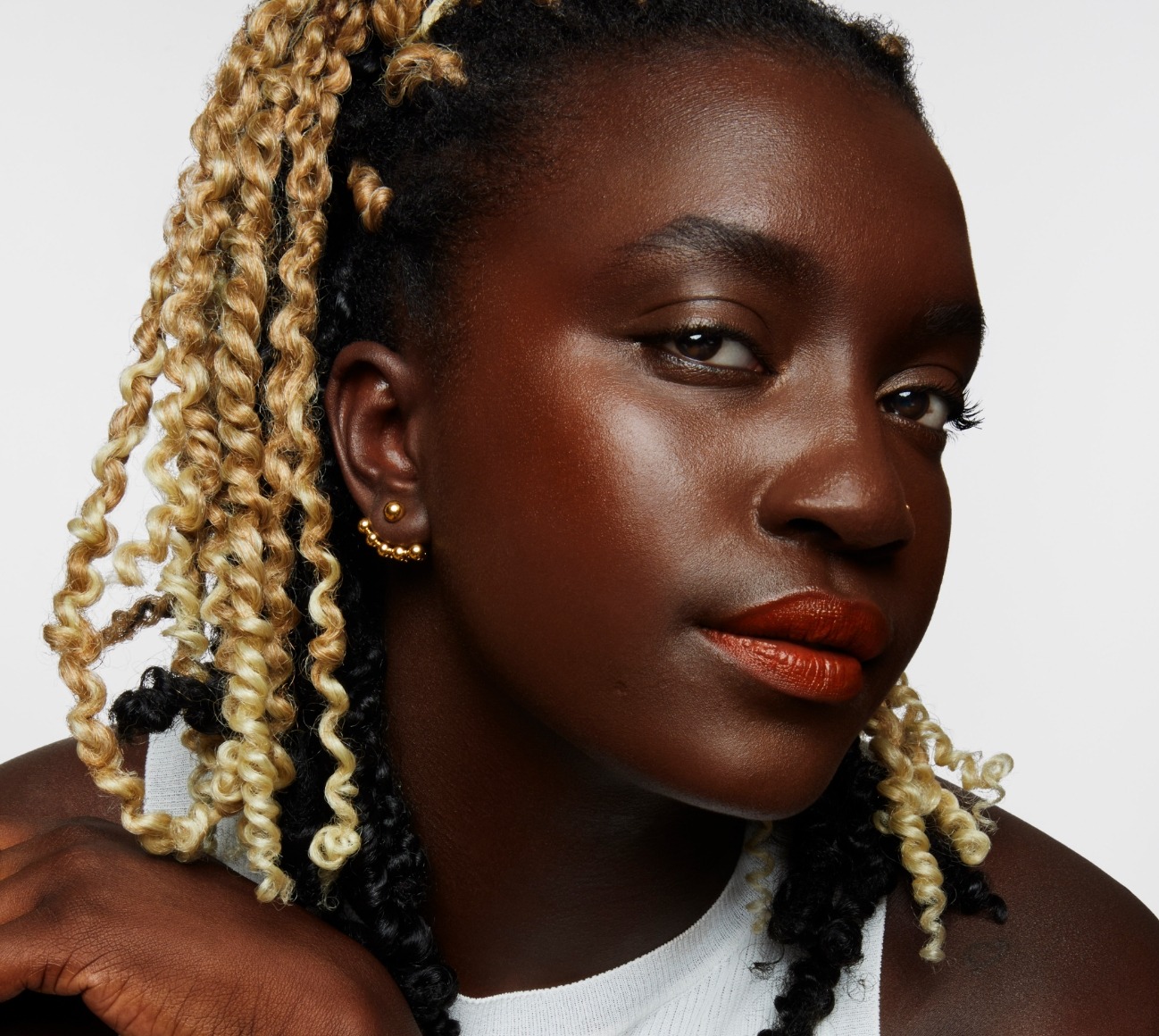 model wearing makeup