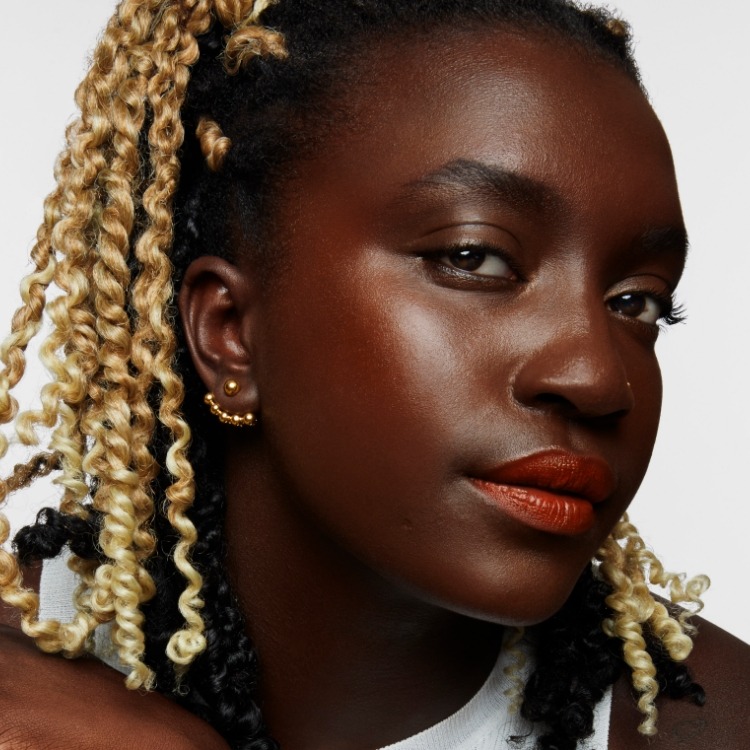 model wearing makeup