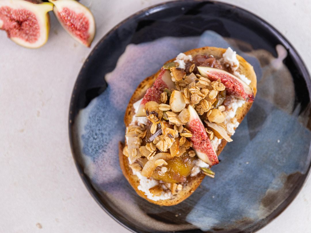 Fig Toast with Nutty Granola