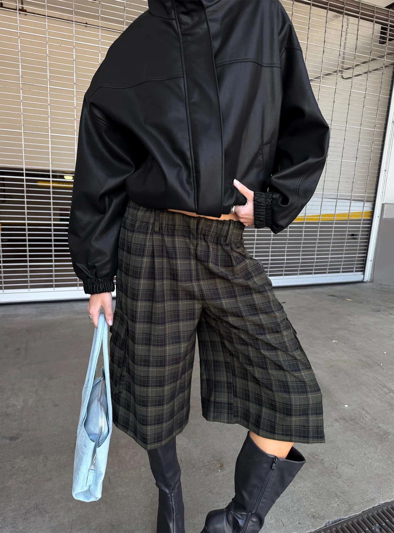 Winter 2026 Fashion Trends - Princess Polly Plaid Longline Shorts