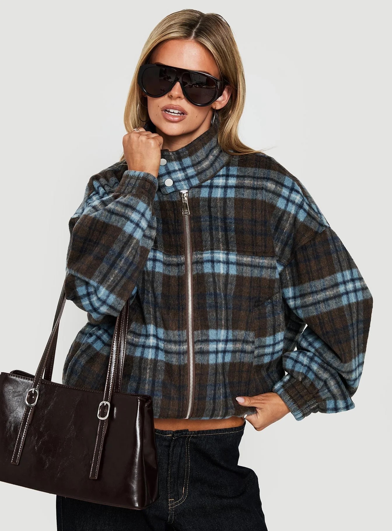 Winter 2026 Fashion Trends - Princess Polly Check Jacket
