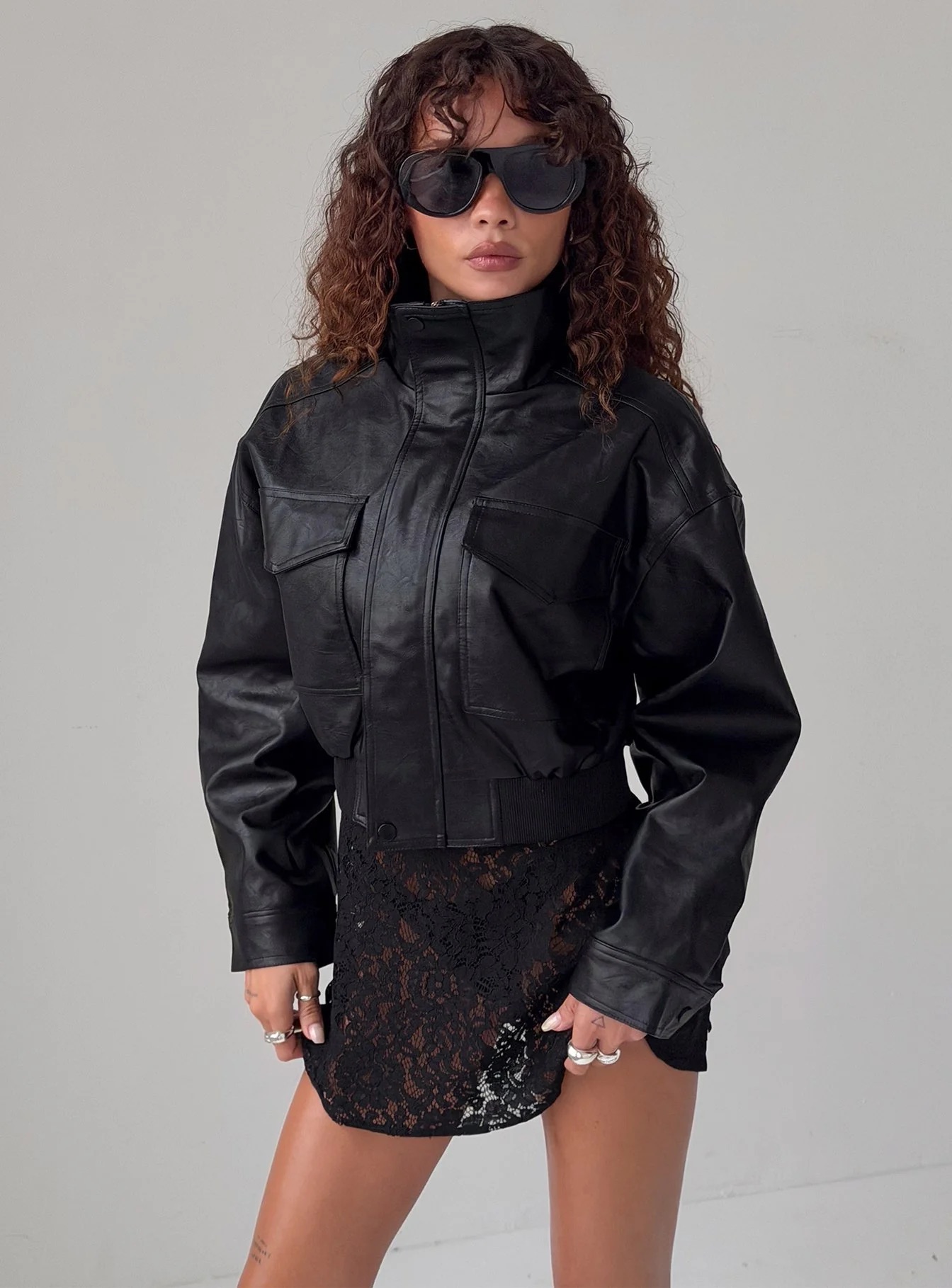Winter 2026 Fashion Trends - Princess Polly Funnel Neck Jacket