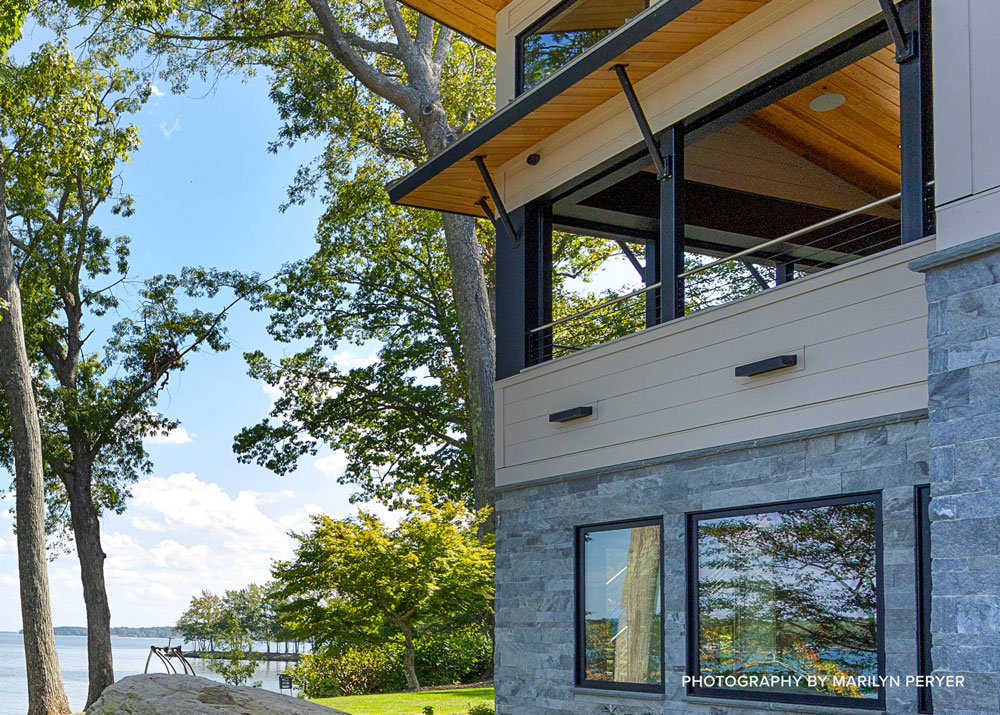 Outside view of lakehouse