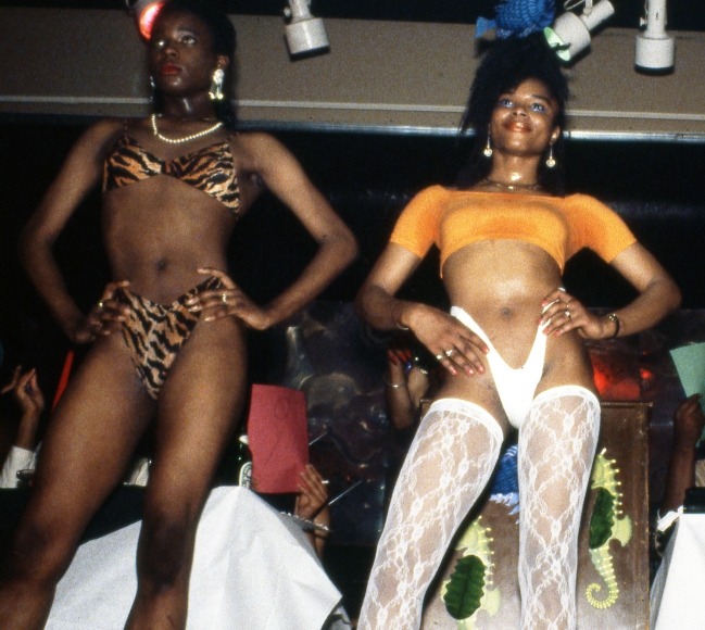Group portrait from Harlem Drag Ball in 1988 in New York 
