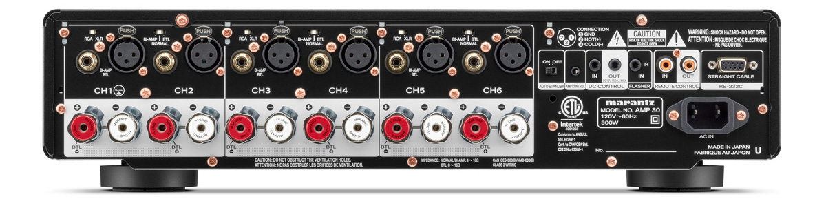 Marantz AMP30 Back Panel View