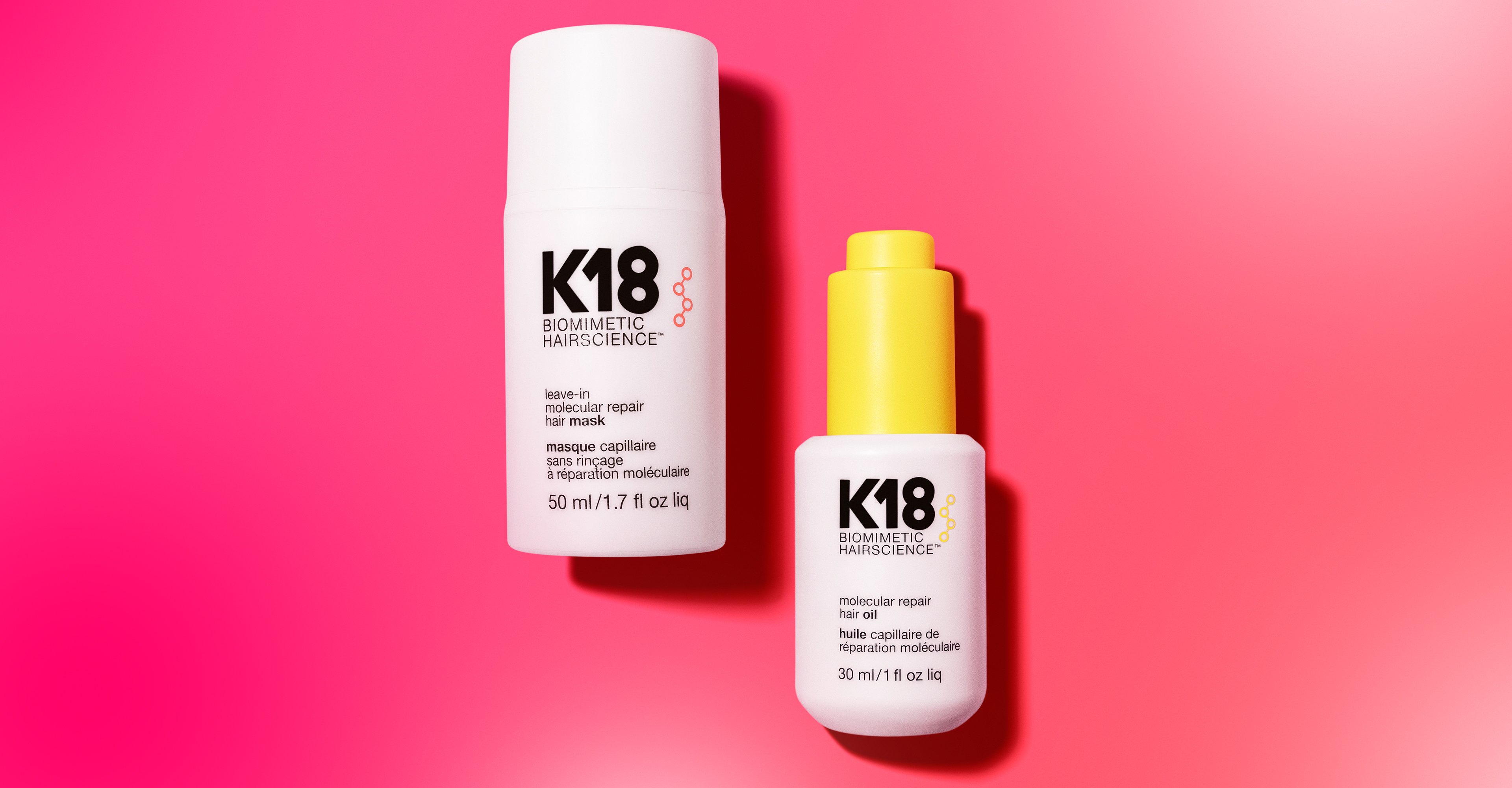 K18 MOLECULAR REPAIR MASK + K18 MOLECULAR REPAIR OIL BOTTLES