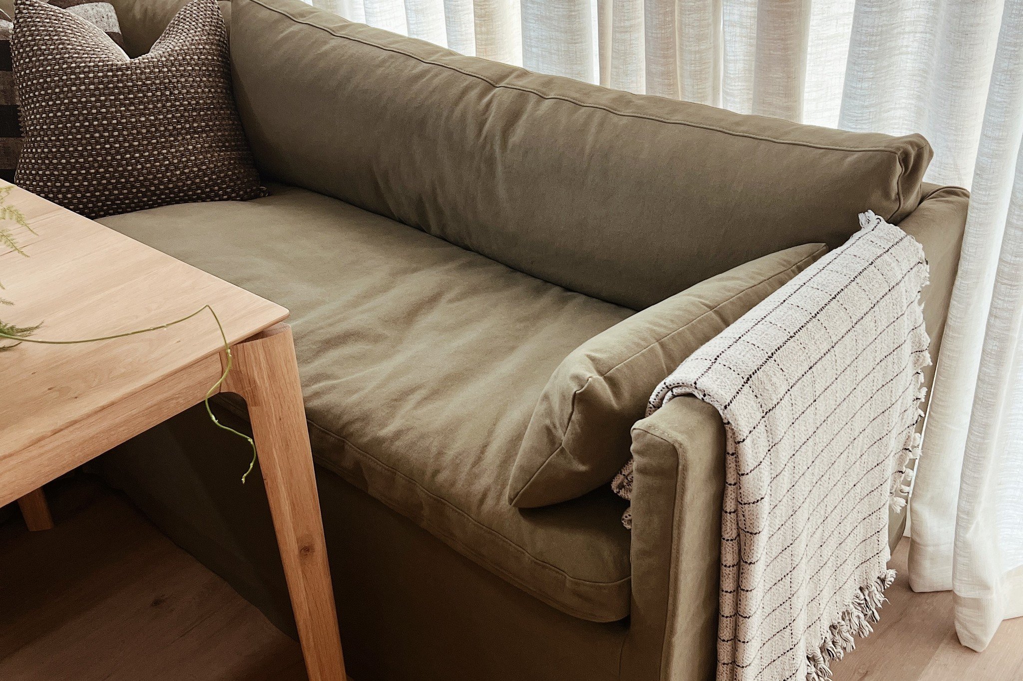 @frengpartyof6 Quiet Sage, Cotton Canvas.