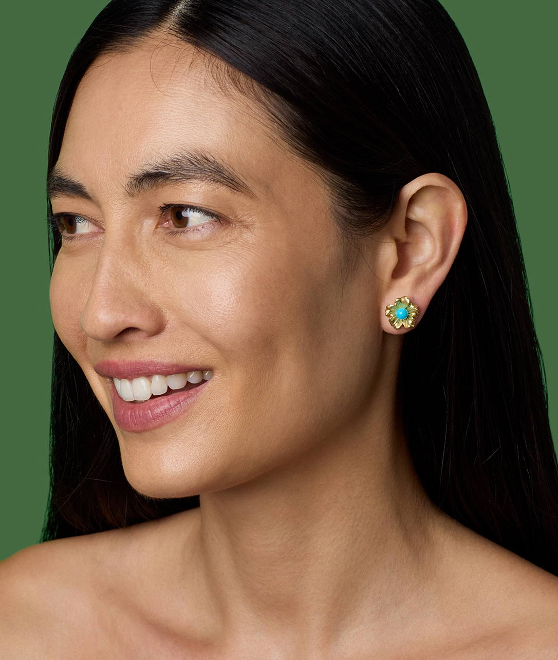 Turquoise with gold is a love story that never ends.SHOP TURQUOISE GOLDEN BLOSSOM