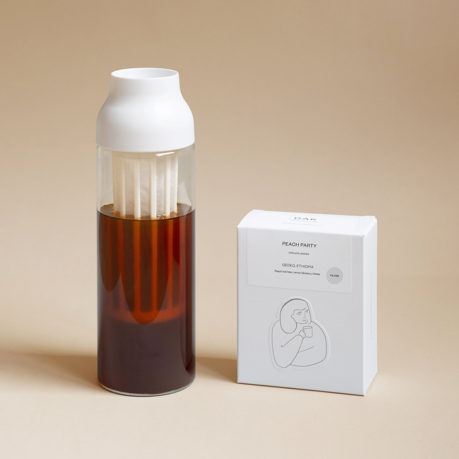 KINTO COLD BREW BUNDLE: CAPSULE + DAK COFFEE DARK BROWN
