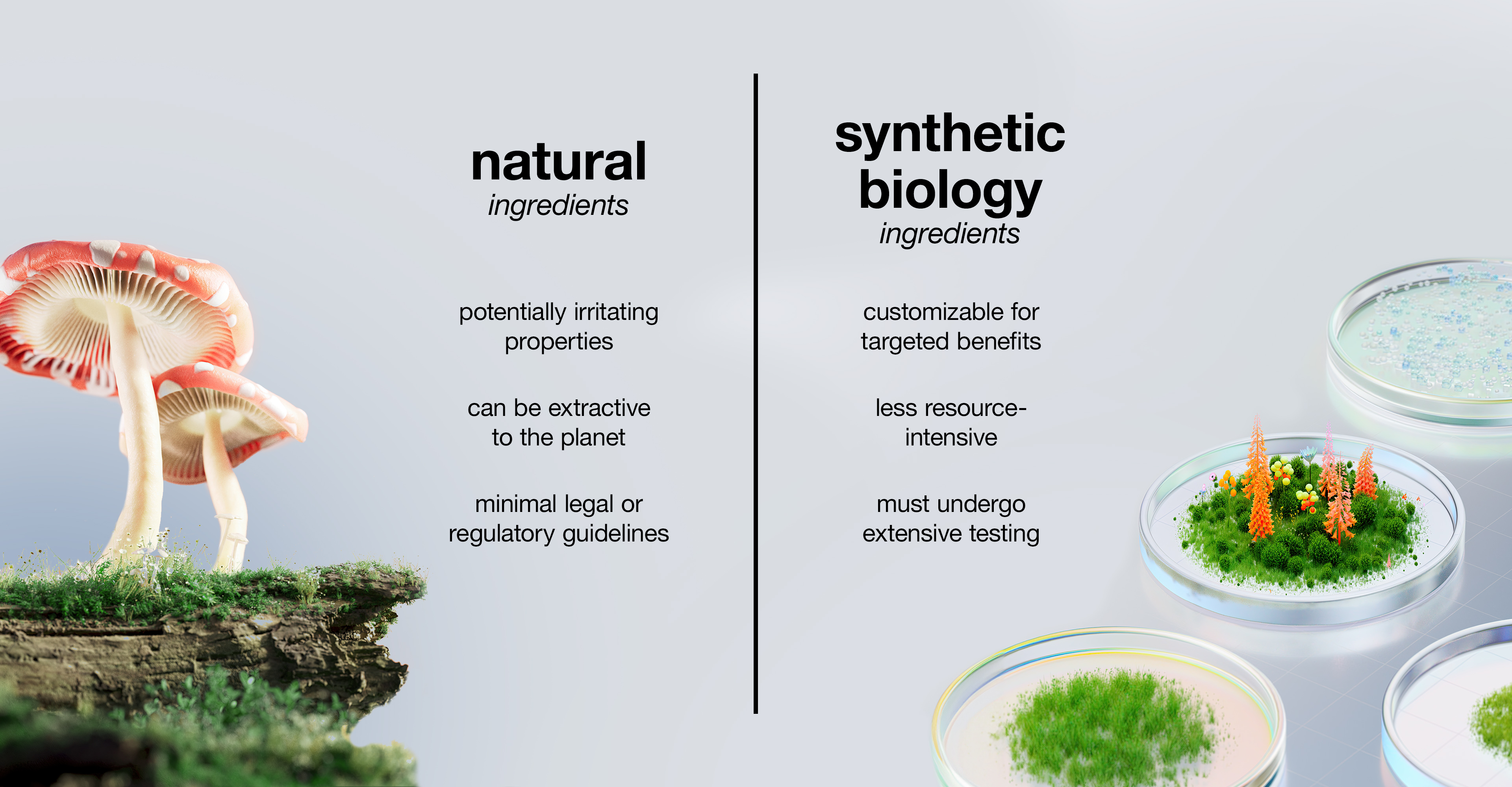 IMAGE: comparison chart natural on the left and synthetic on the right