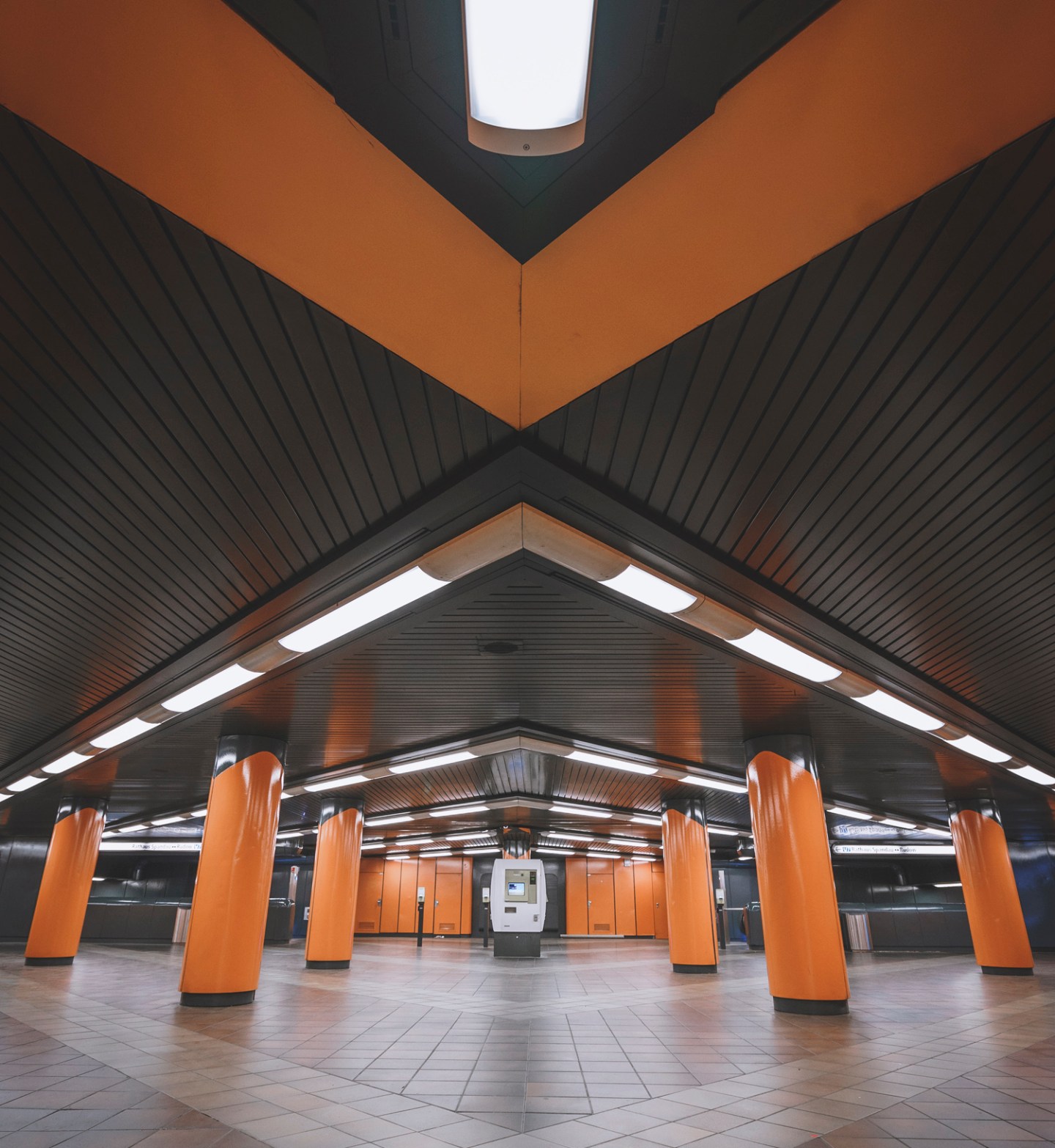 The subway station in Berlin 