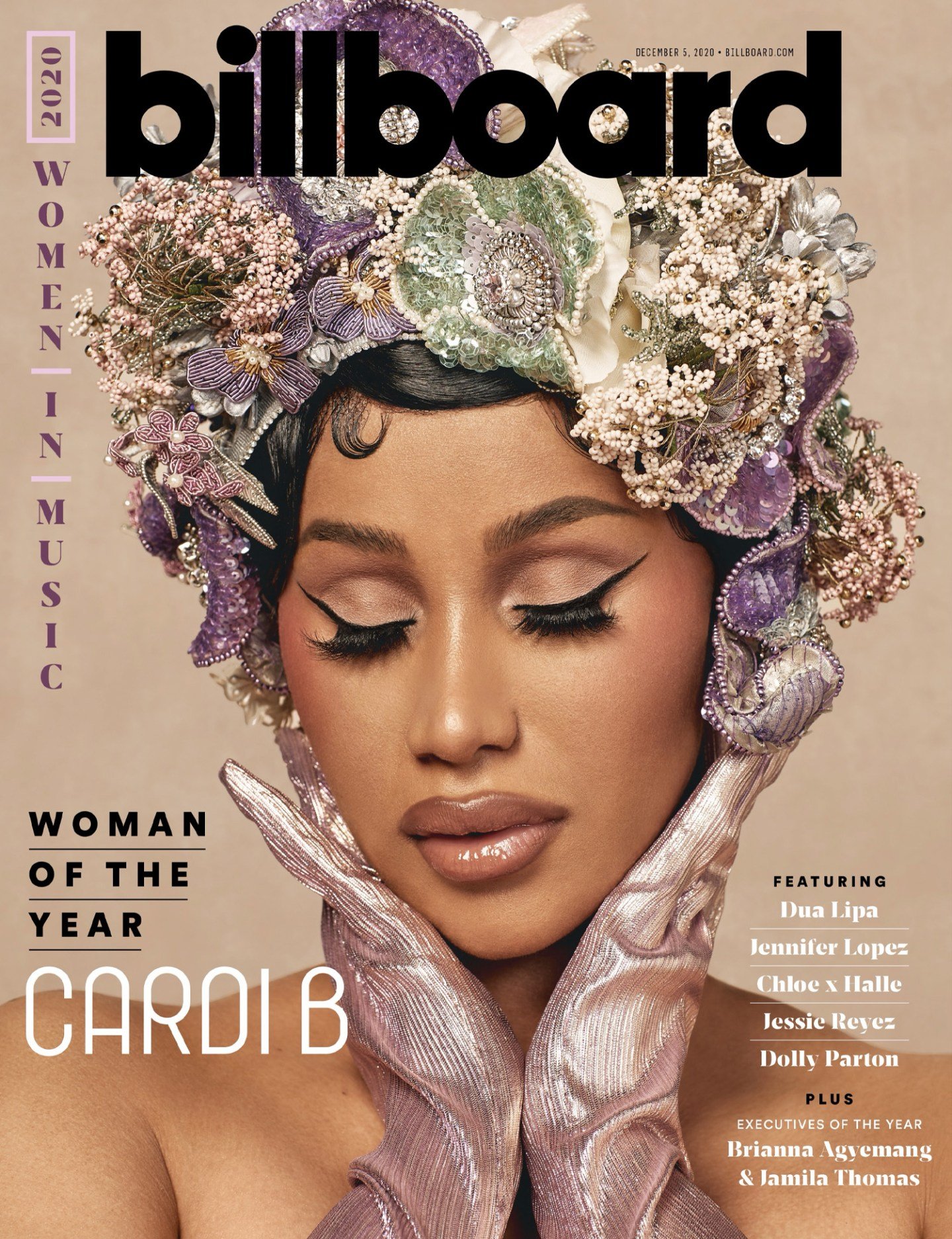 Carl Lamarre’s Billboard Woman of the Year Cardi B cover story, December 2020.