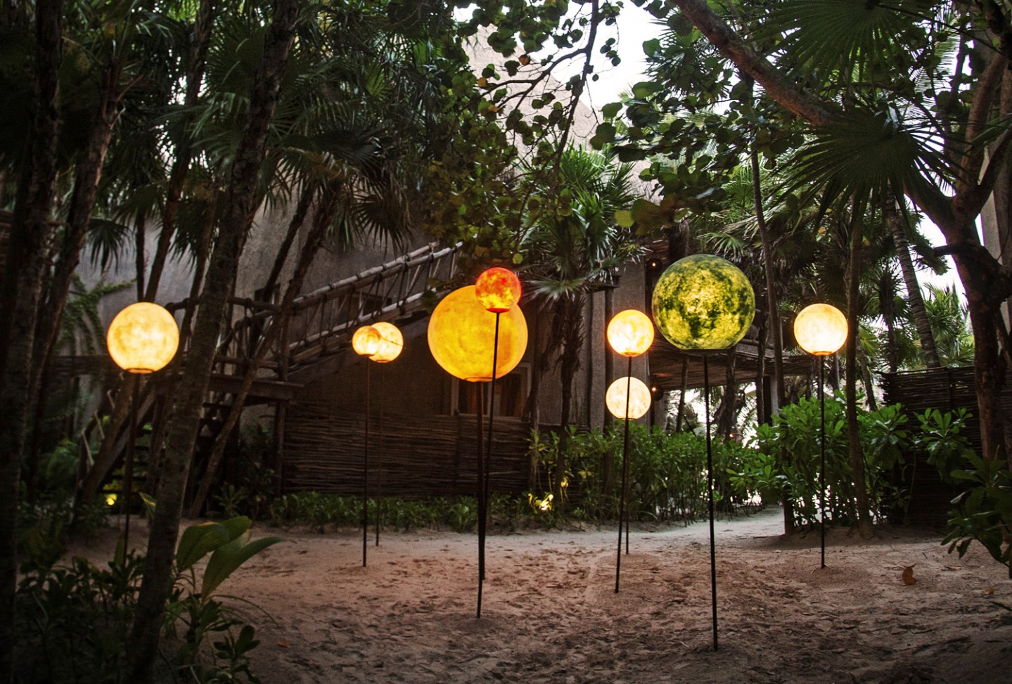 Planet Installation at the Nomade Tulum