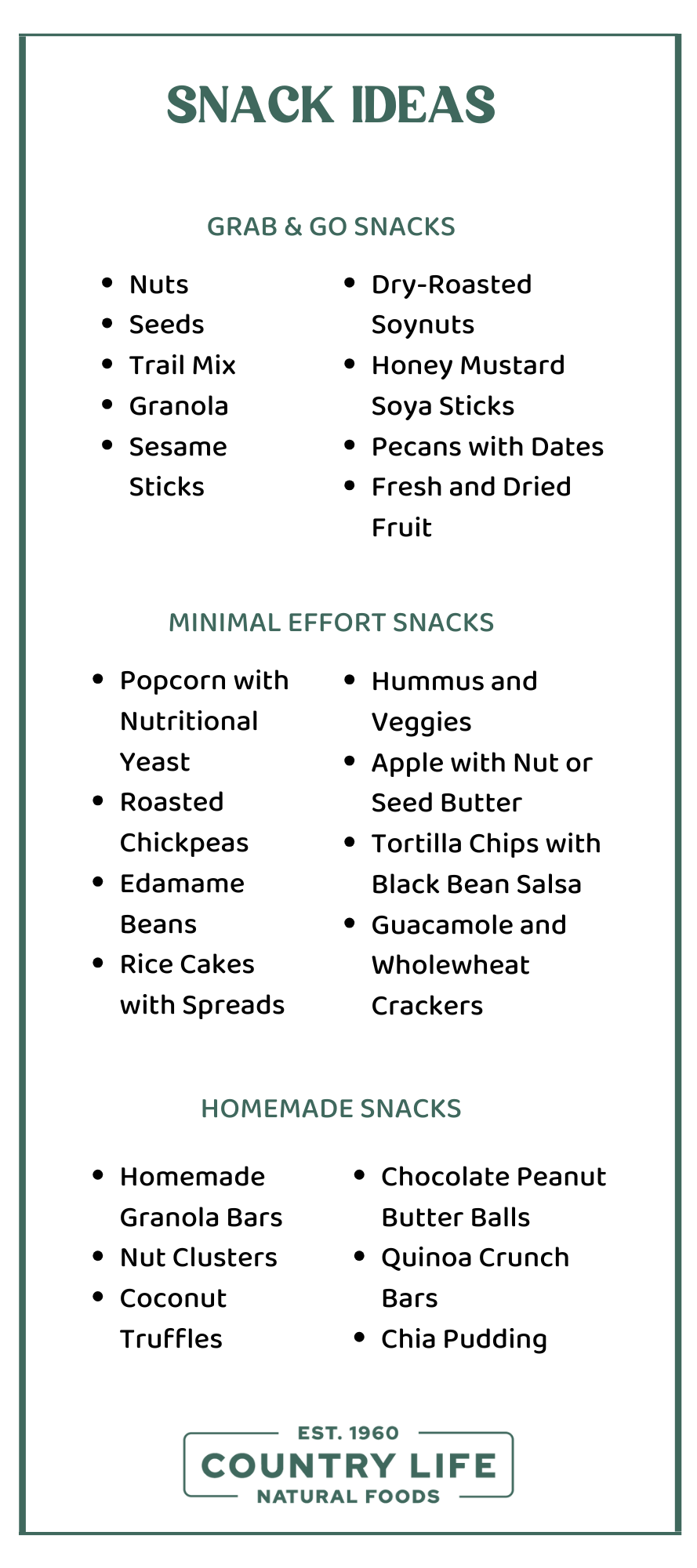 23 ON-THE-GO HEALTHY SNACKS