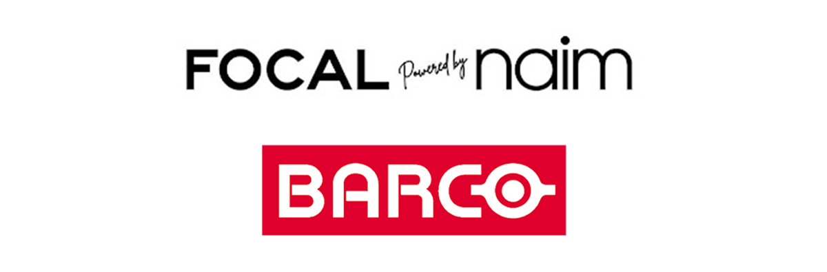 Focal Naim and Barco Logos