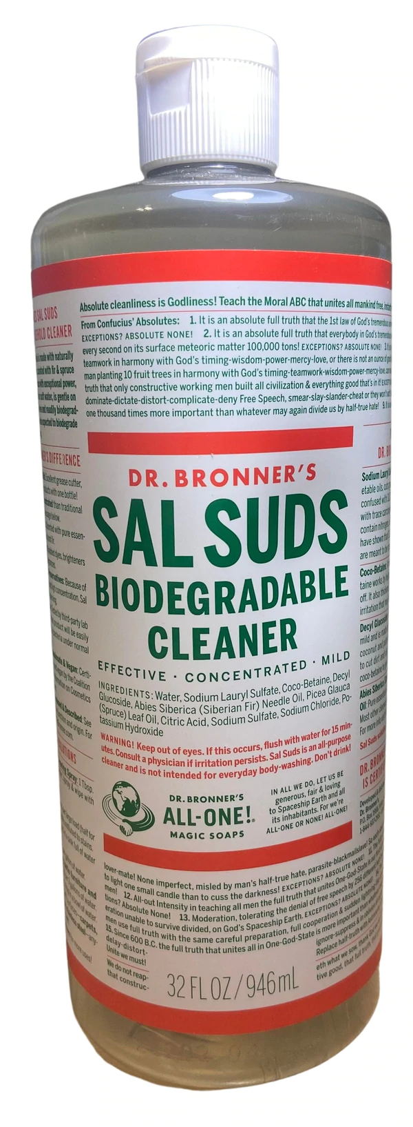 DR BRONNERS SAL SUDS BIODEGRADABLE CLEANER