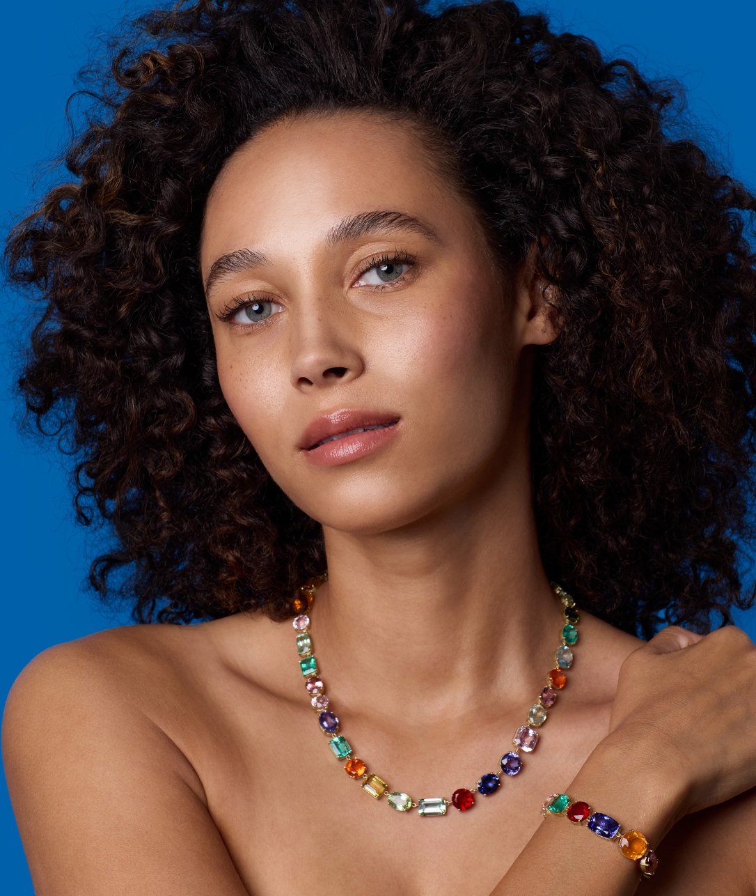 A modern rainbow of bright gems in a mix of unexpected cuts, linked together for maximum happiness.SHOP GEMMY GEM LINK BRACELETS
