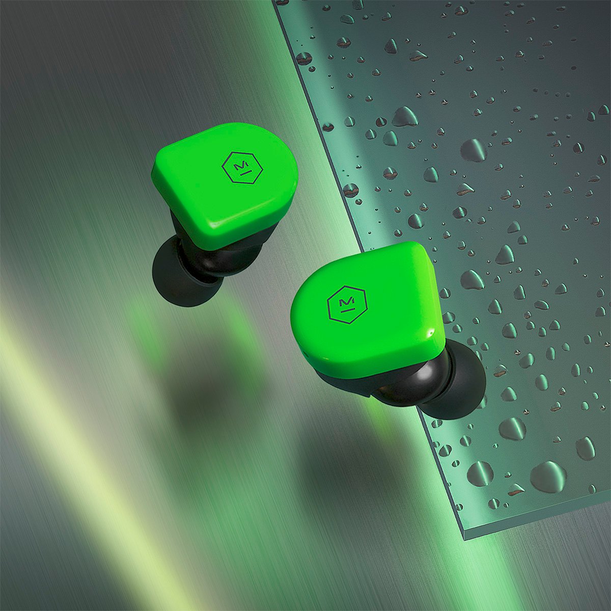 MW07 GO True Wireless Earphones in Lime Green