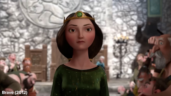 Screen grab from Pixar's Brave