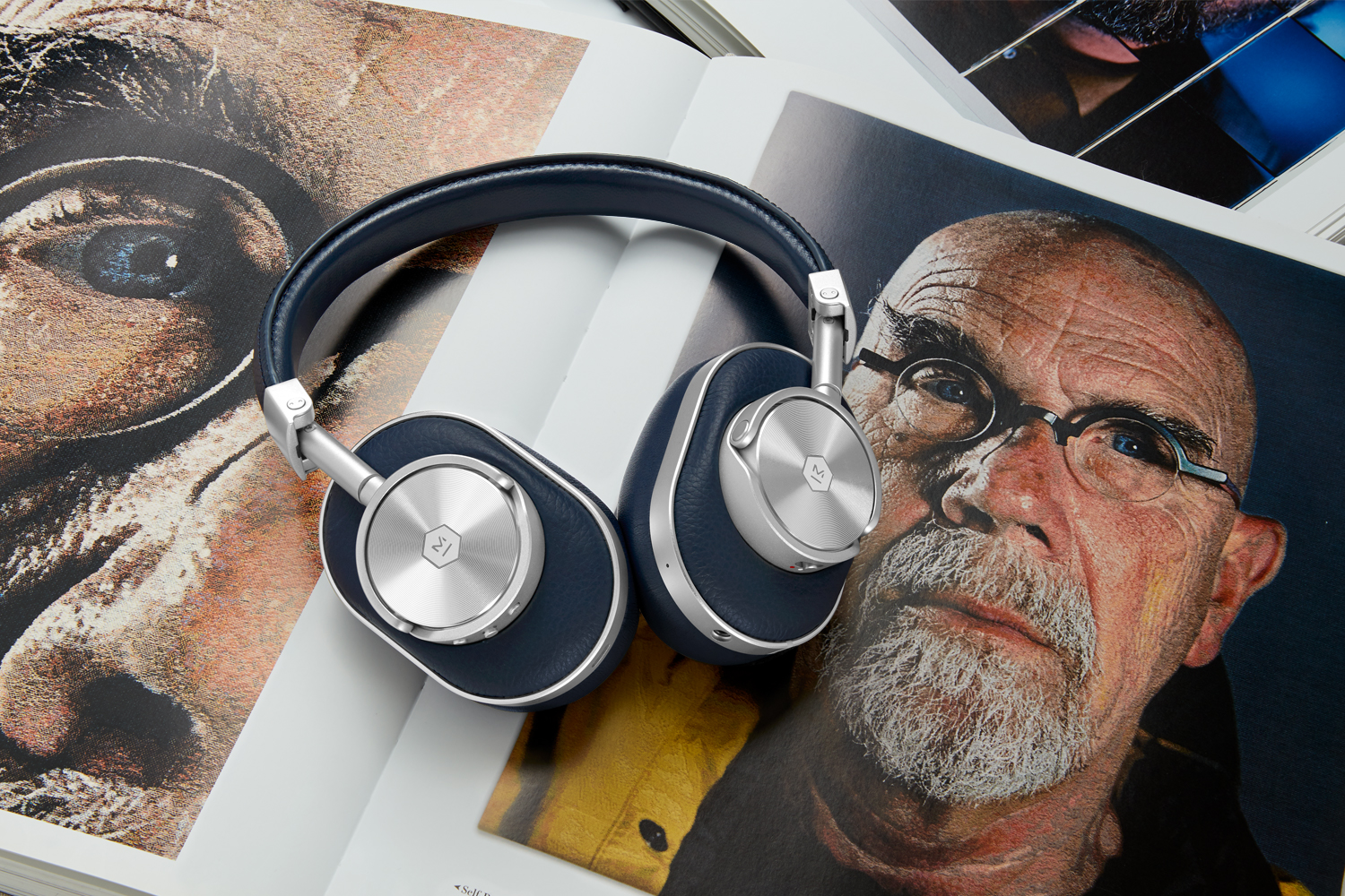 Introducing New MW60 Wireless Headphones In Navy Inspired By Chuck Close
