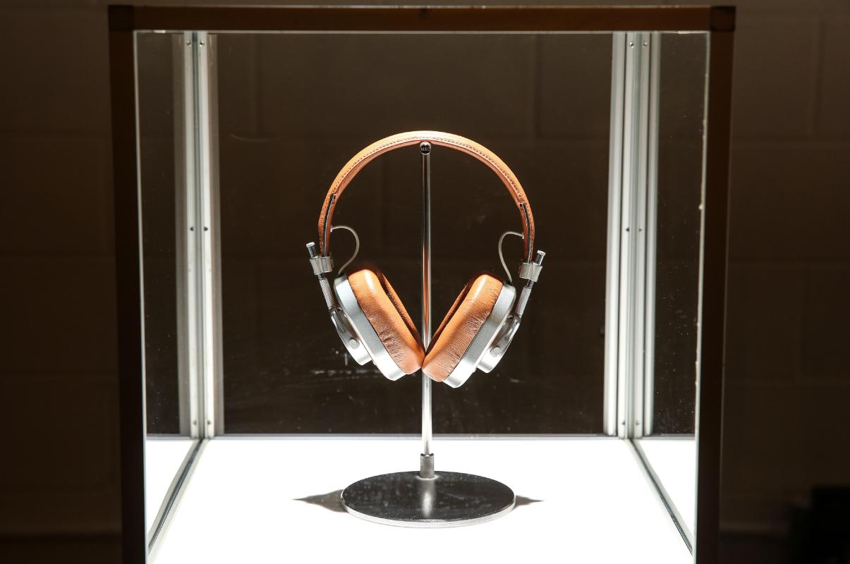 Lifestyle photograph of headphones at The Master & Dynamic Launch Event