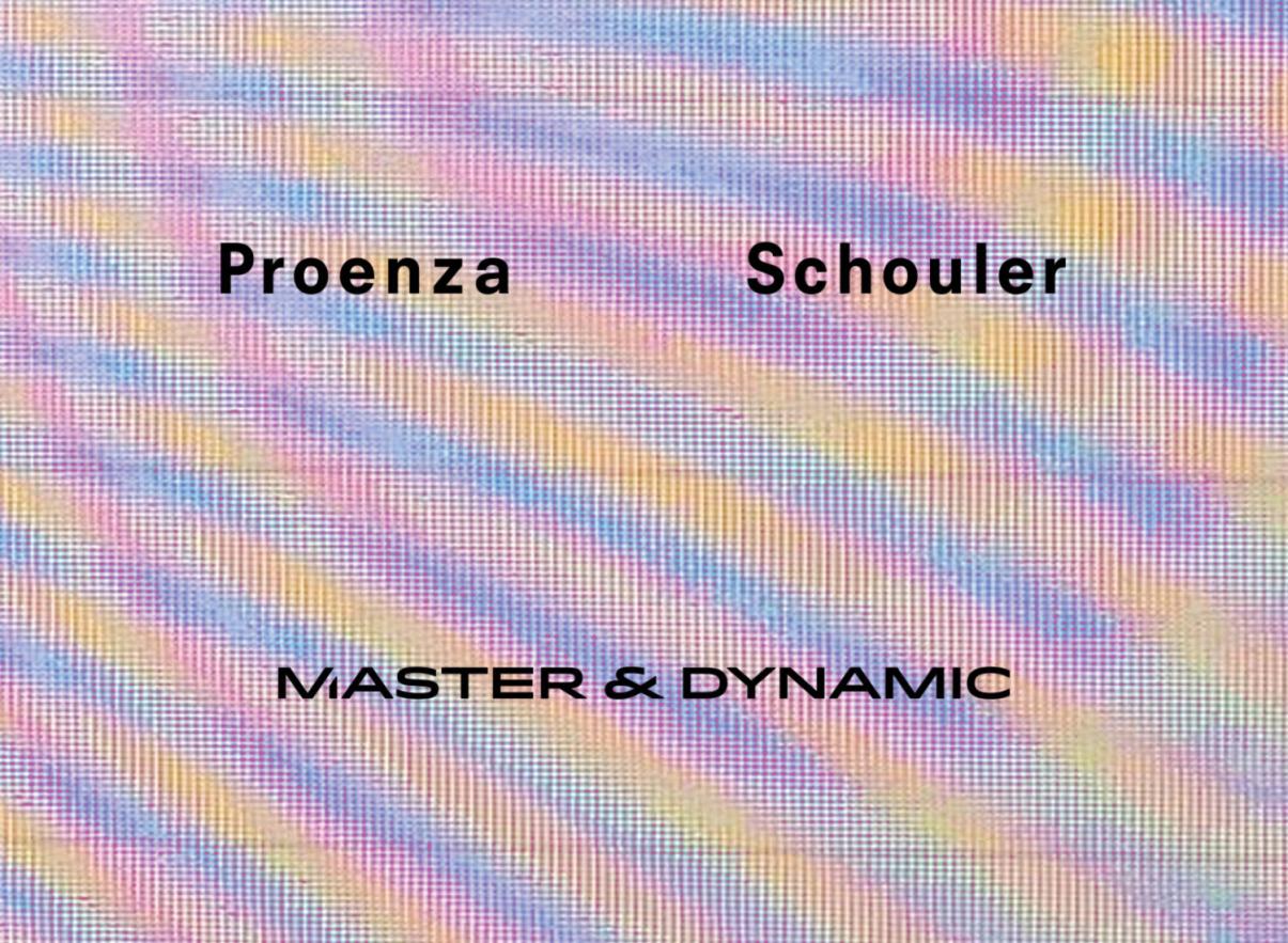 Proenza Schouler For Master and Dynamic logo