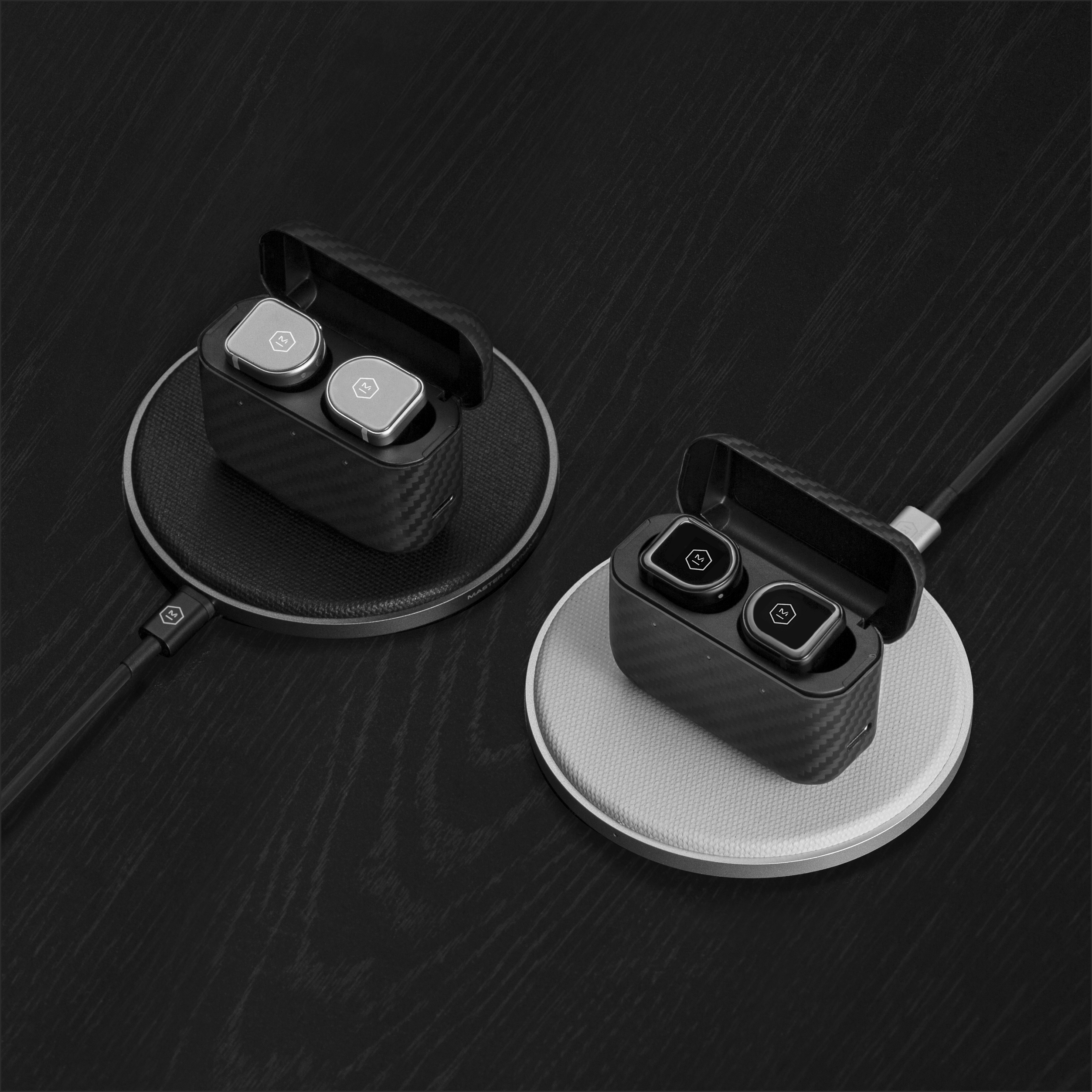 The MW08 Sport True Wireless Earphones in White and Black 