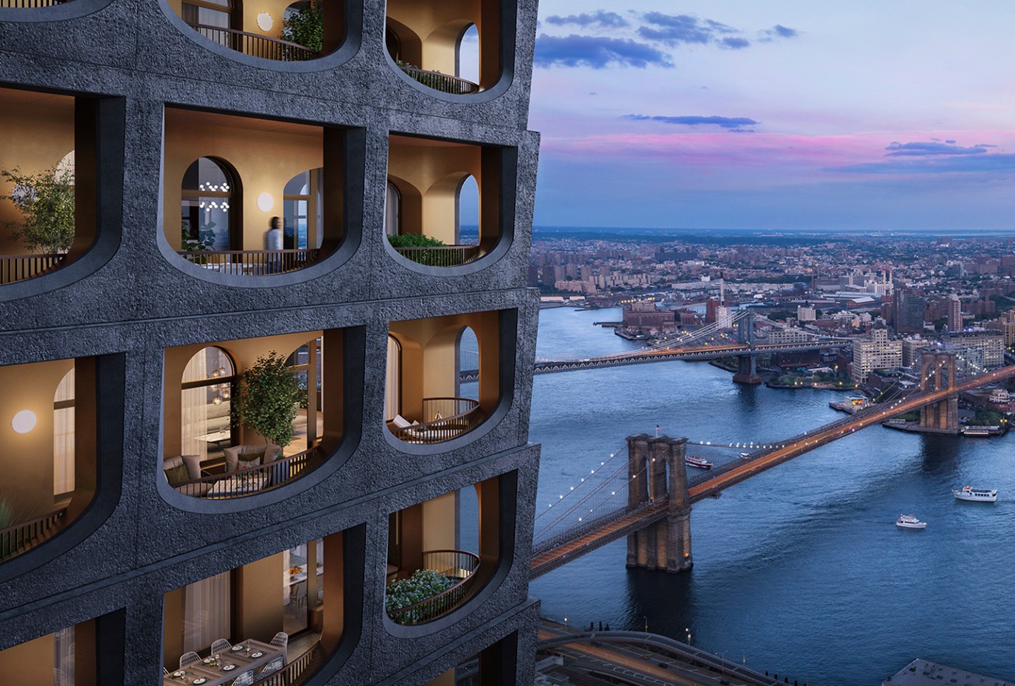 Renderings of 130 William Street, New York City