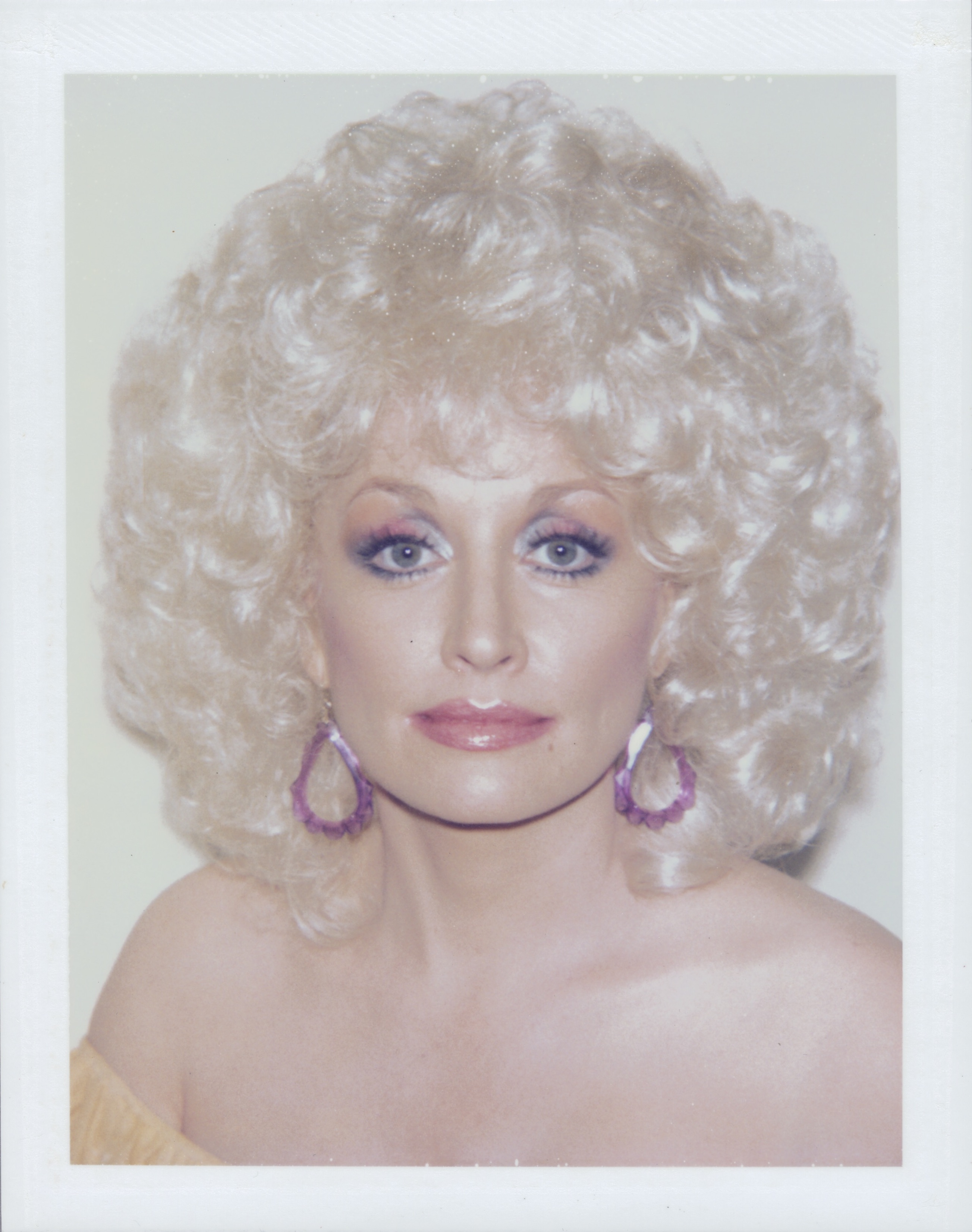 Dolly Parton, 1985 unique Polaroid print © The Andy Warhol Foundation for the Visual Arts, Inc. Licensed by Artists Rights Society (ARS), New York.