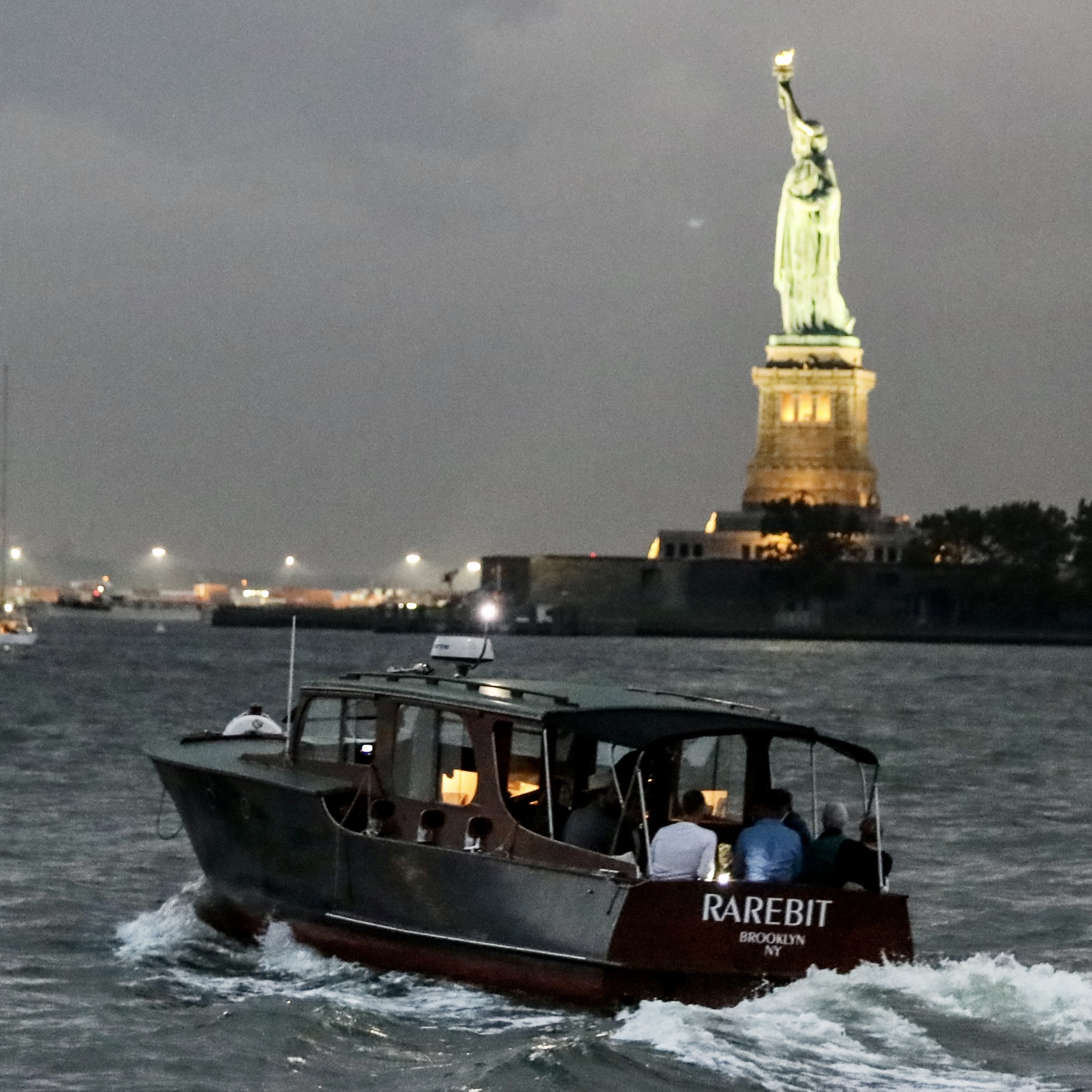 Rarebit is used as a charter boat in NYC and can host small groups of up to six people. 