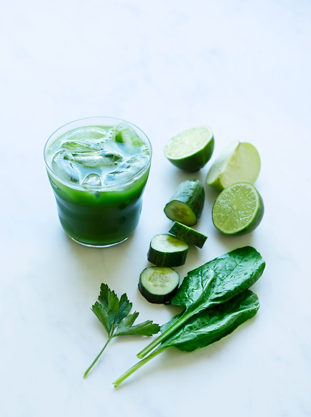 mighty greens juice with ingredients