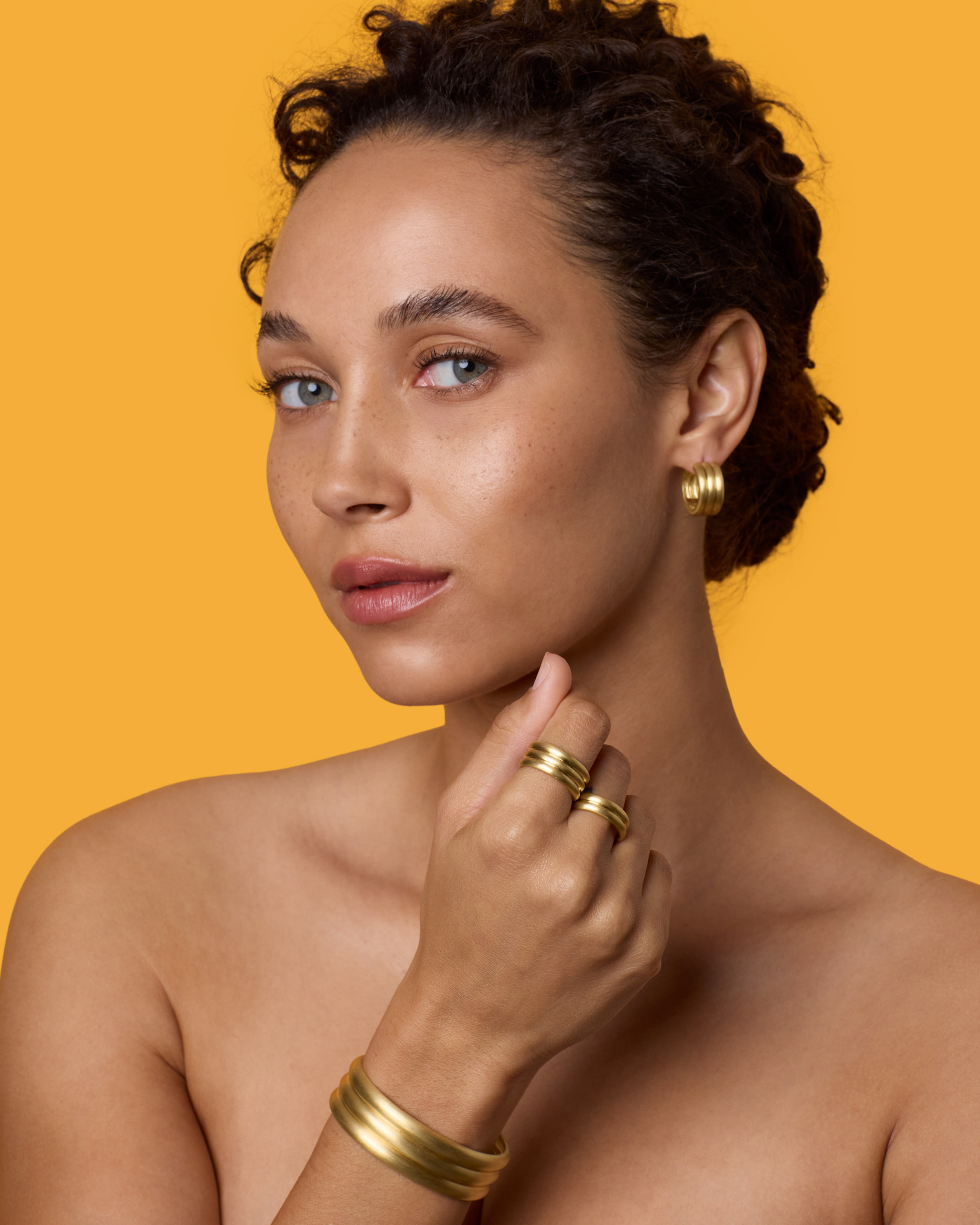 Striking yet refined, this sculptural collection became an instant signature: modern, confident, and undeniably distinctive.SHOP HEROIC