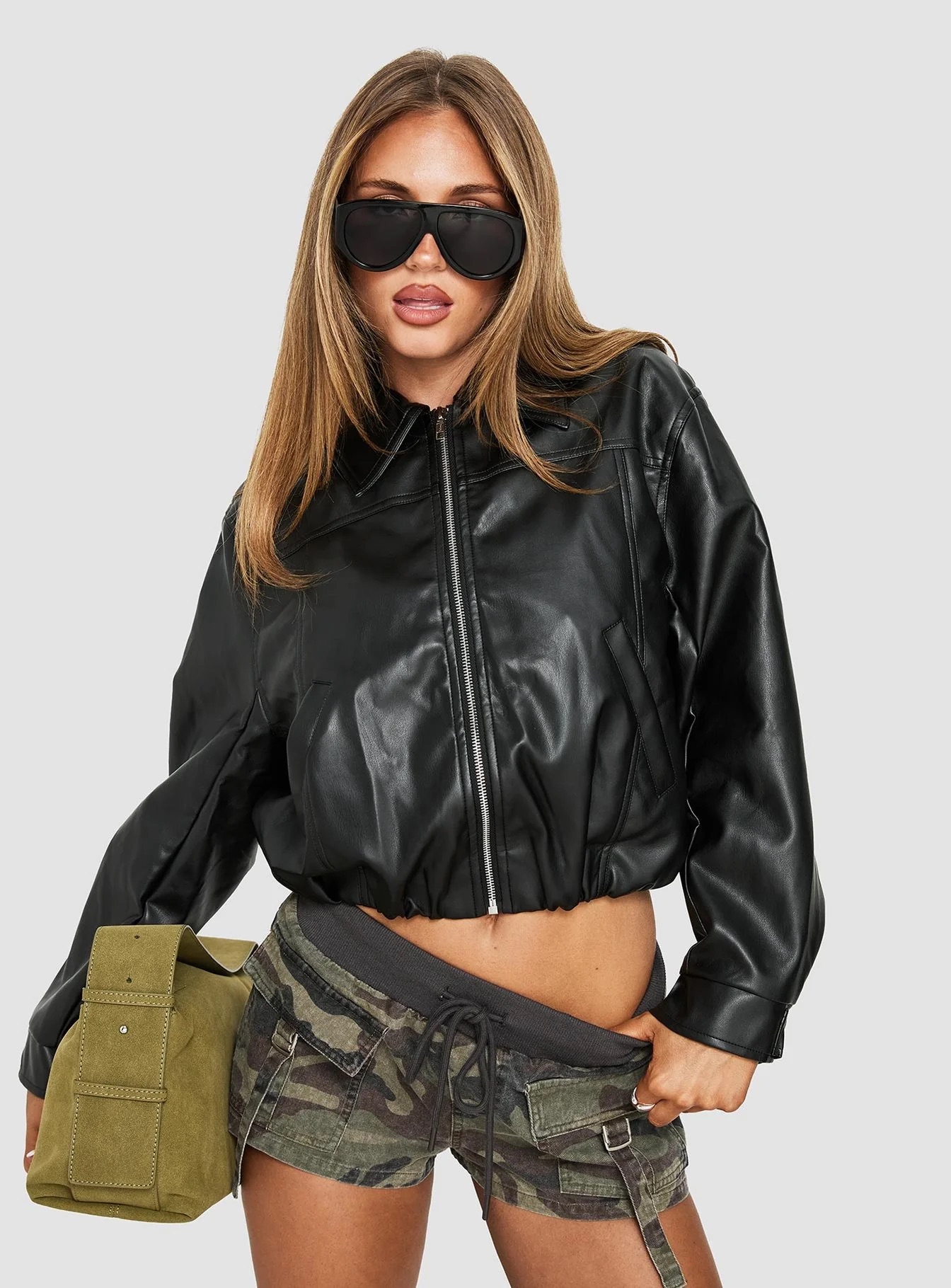 Fall & Winter Nashville Outfits - Princess Polly Faux Leather Jacket
