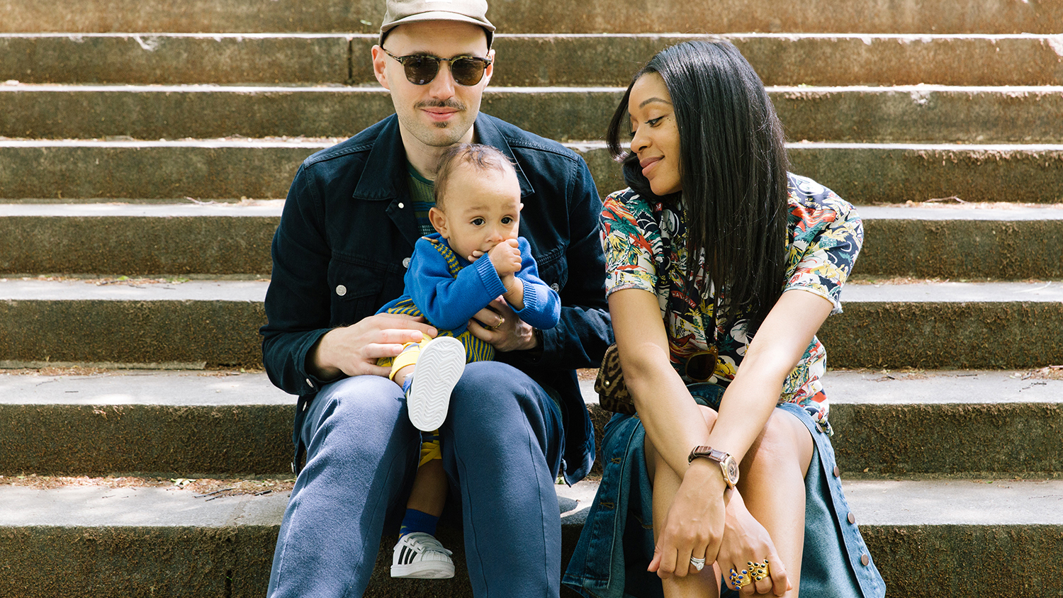 Mick with his wife Rana and their son Myles