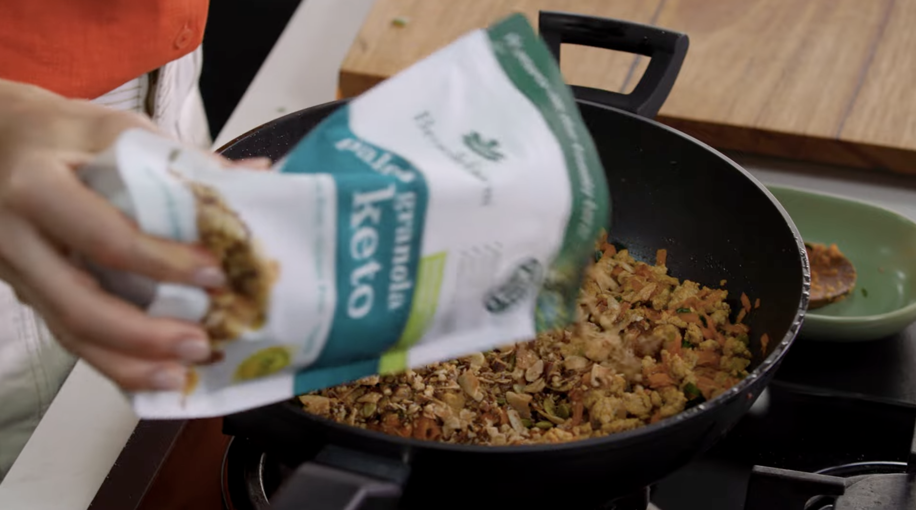 Brookfarm Asian Turkey Lettuce Cups with Keto Paleo Granola