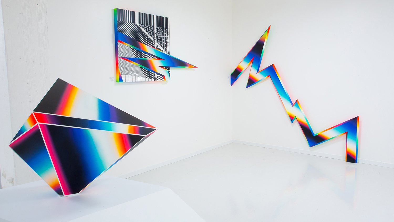 Felipe Pantone, W3-Dimensional Solo Show, Mirus Gallery, 2015