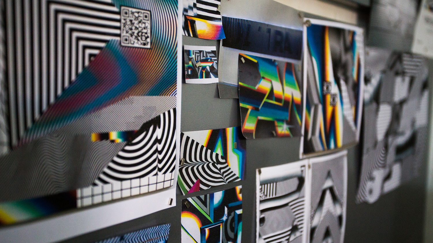 From inside Felipe Pantone's studio



