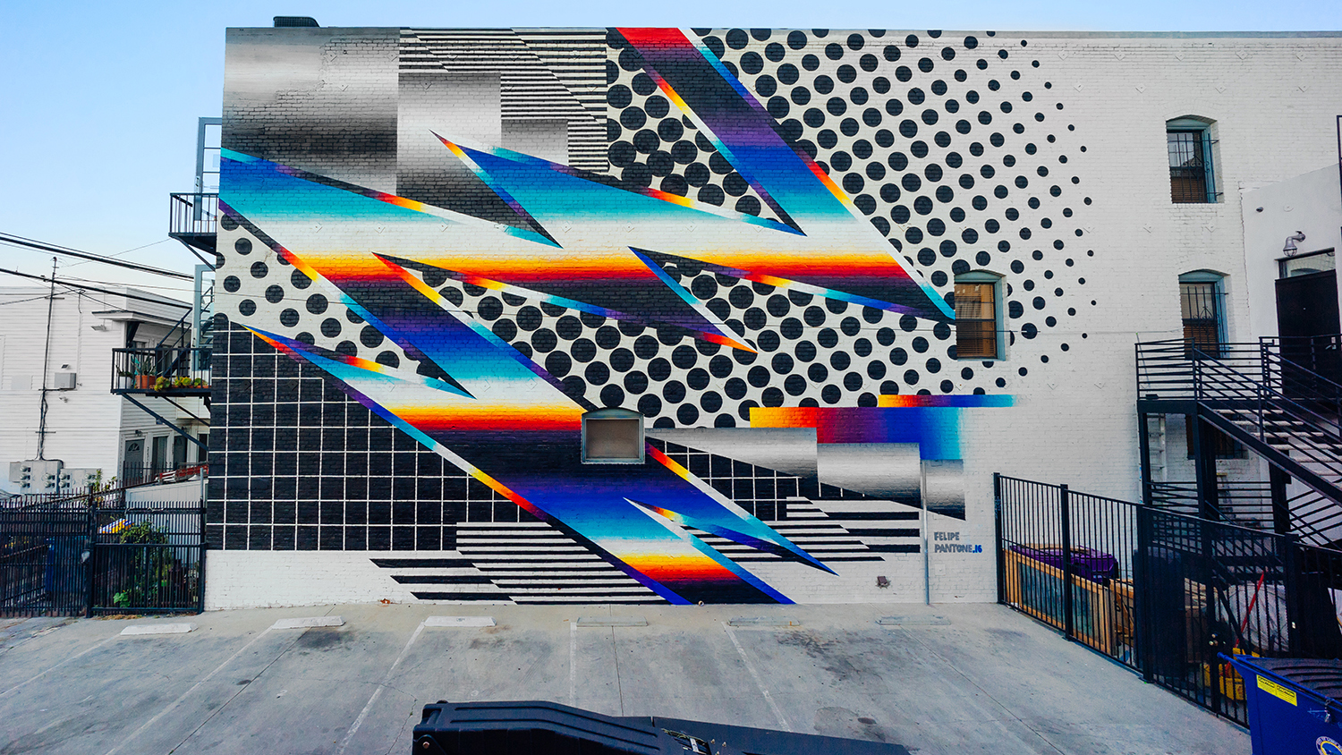 Felipe Pantone, Pow Wow, Long Beach, 2016