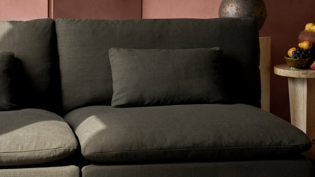 Aria Chaise in Recycled Poly Weave, New Leaf