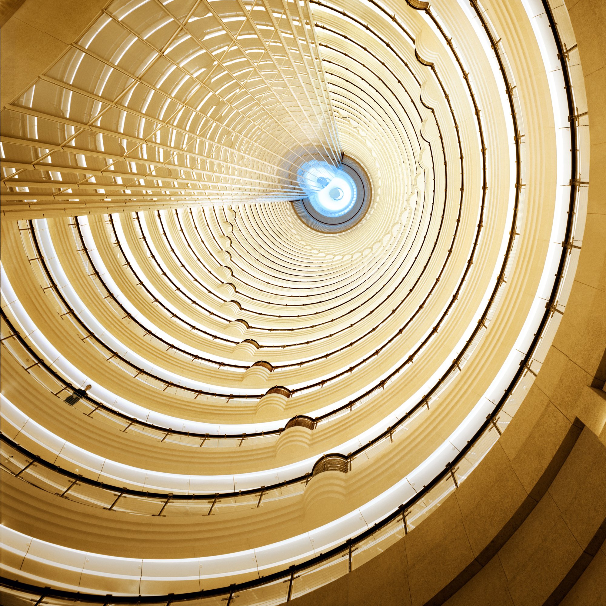 Looking up tower, China