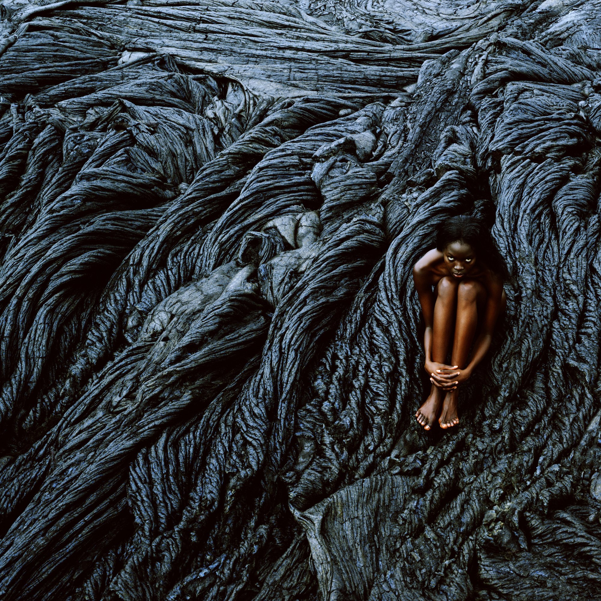 Fatou sitting on lava 