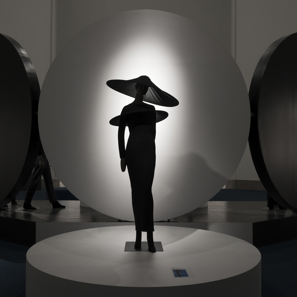 Installation View, Pierre Cardin: Future Fashion, Brooklyn Museum (Photo: Jonathan Dorado, Brooklyn Museum)