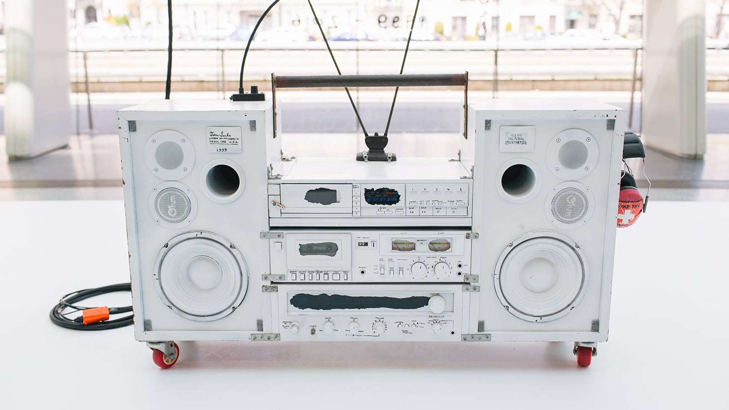 Boombox Retrospective: Tom Sachs Reinvents the Beat at the Boombox Retrospective: Tom Sachs Reinvents the Beat at the