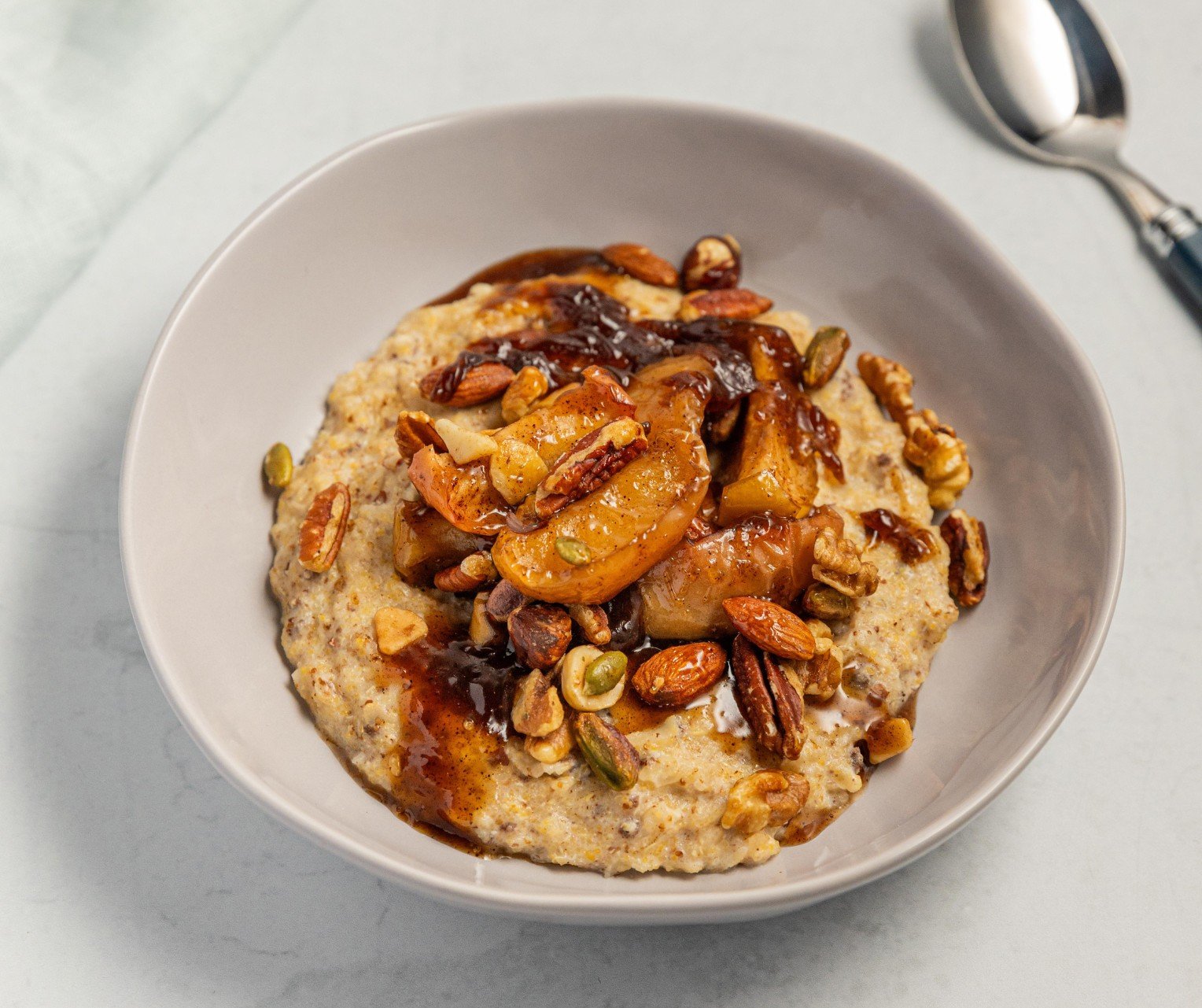 Porridge with Roasted Maple Apples