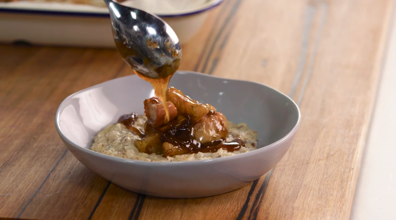 Brookfarm Porridge with Roasted Maple Apples