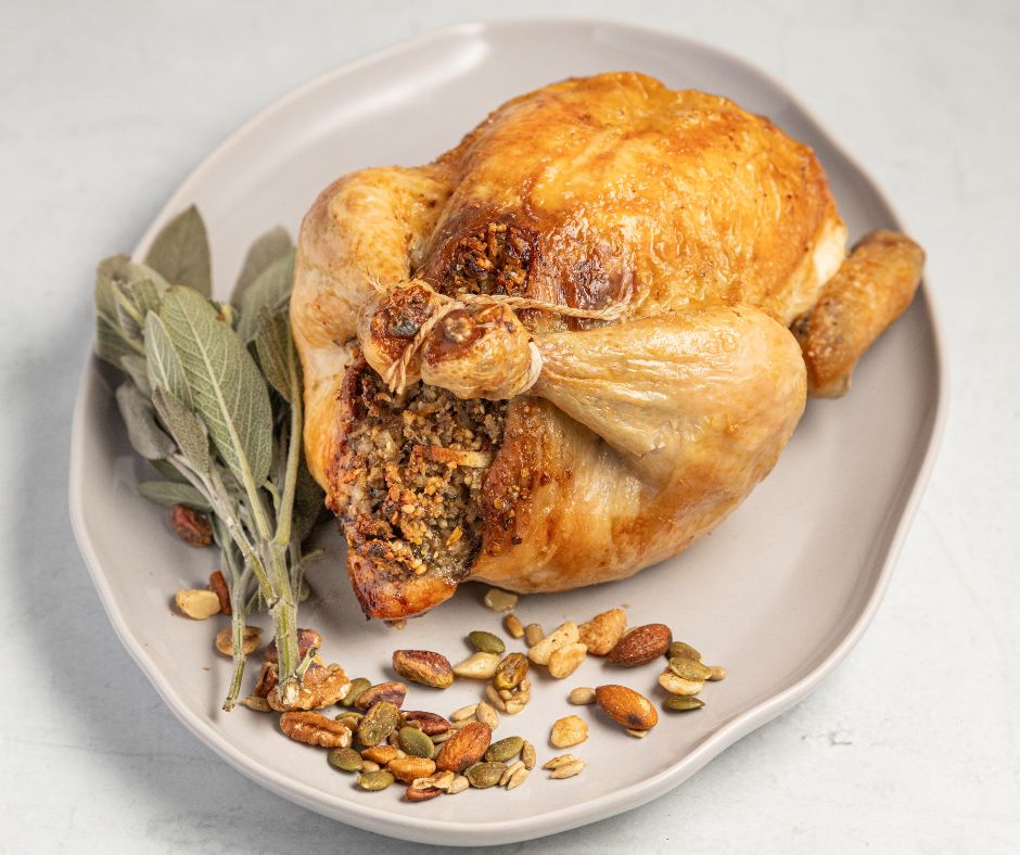 Roast Chicken with Nut Stuffing