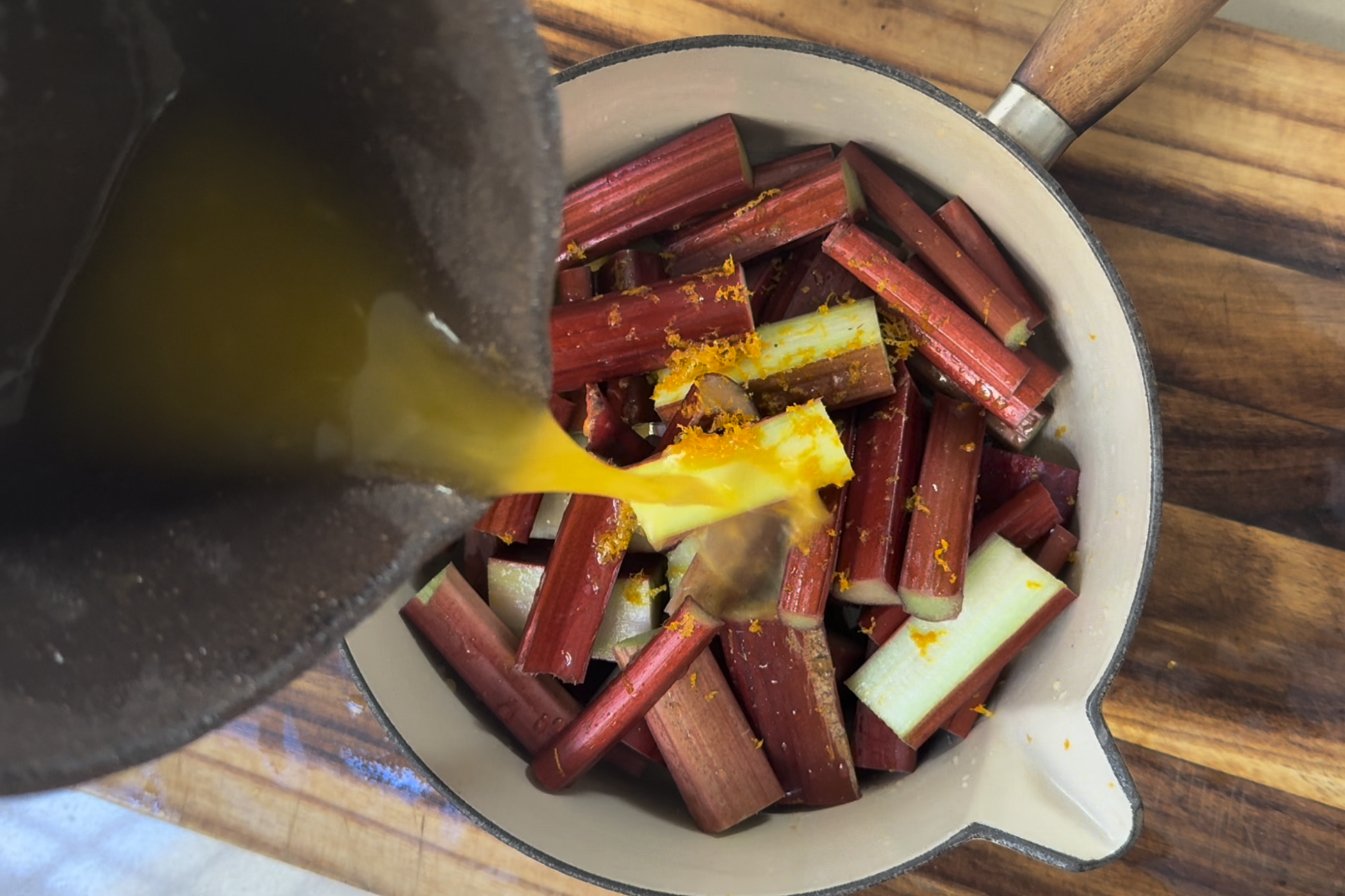 Brookfarm Macadamia Cranberry Toasted Muesli with Stewed Rhubarb & Yoghurt