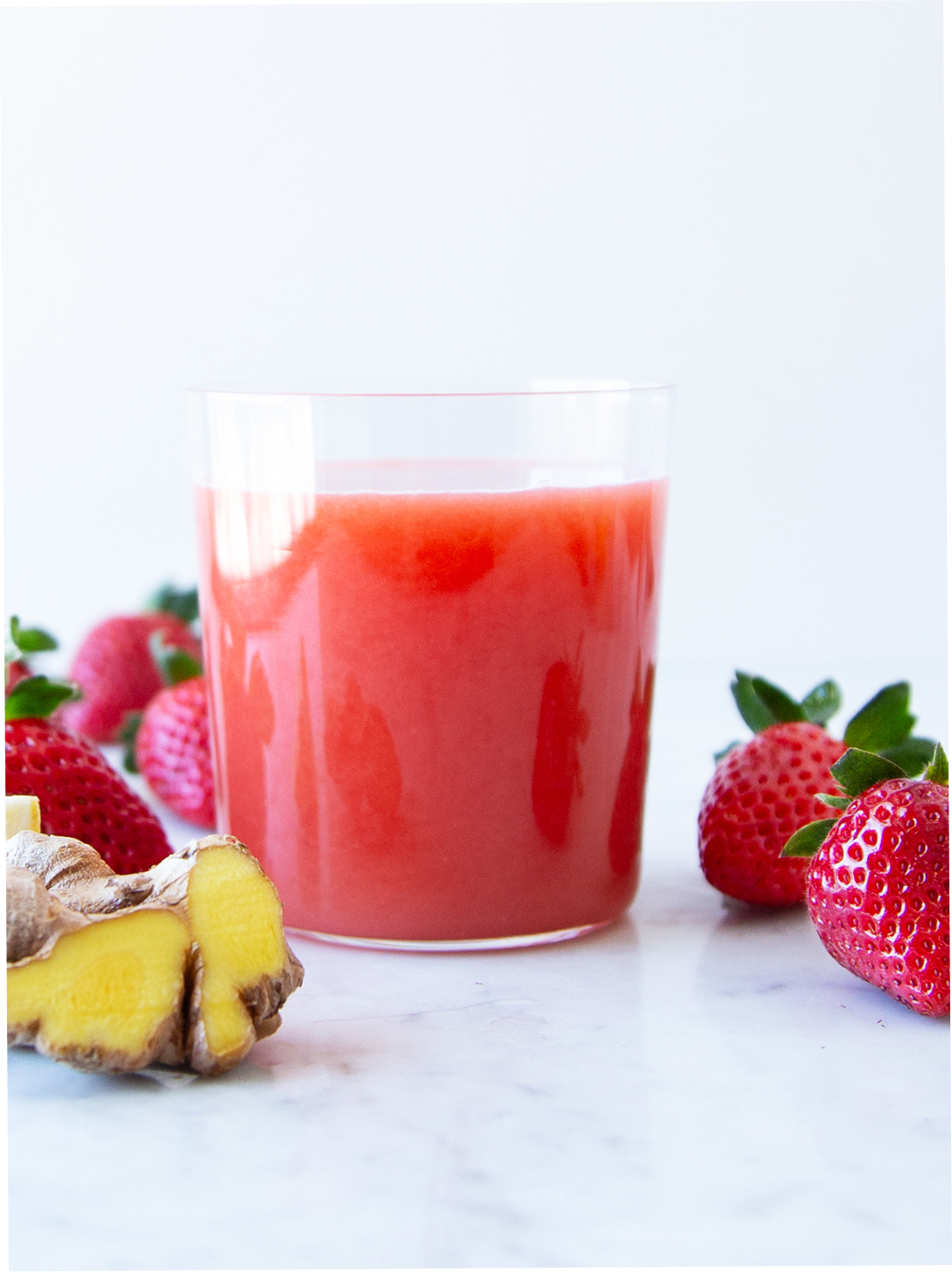 a glass of berry lemon-aid