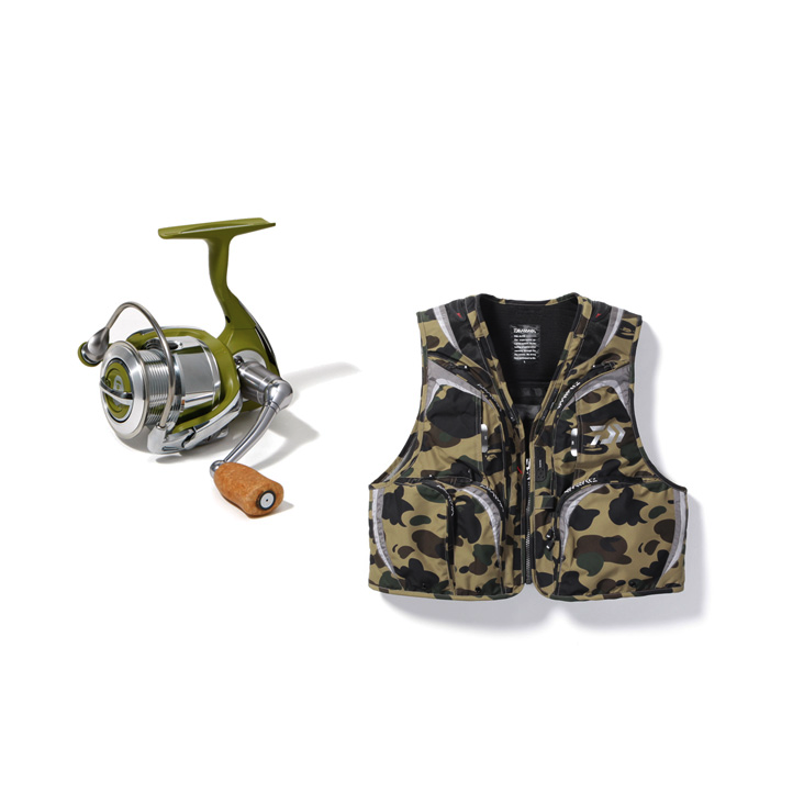 A base fishing reel and vest from the 2010 limited release collab: 