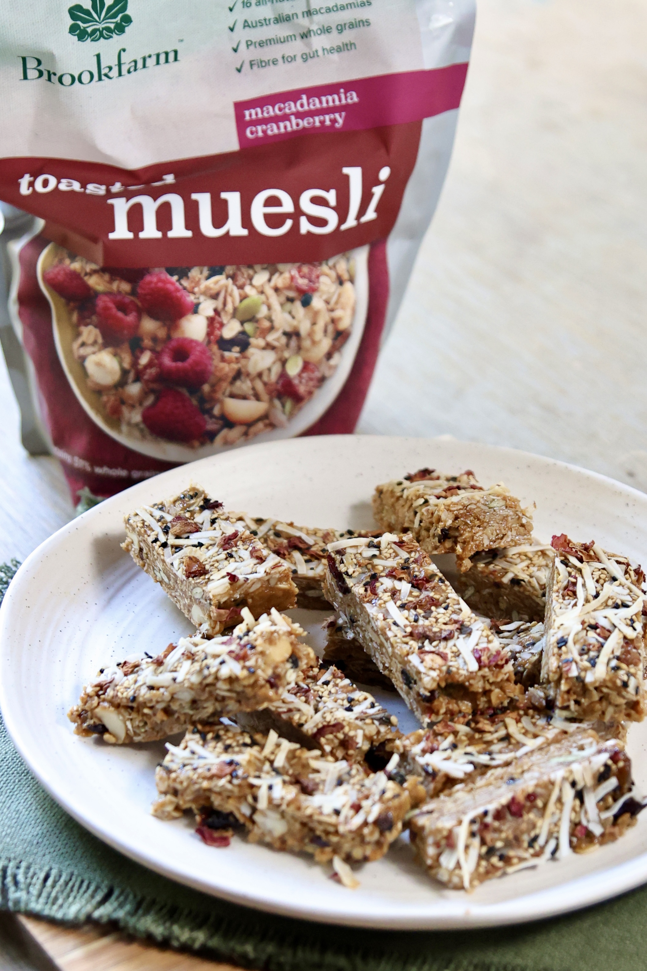 Brookfarm Macadamia & Cranberry Muesli Bars